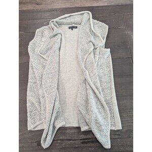 Womens Saks Fifth Avenue gray marled open front sweater vest size XL